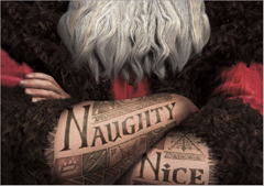 c0 Santa's sleeve tattoos in "The Rise of the Guardians"