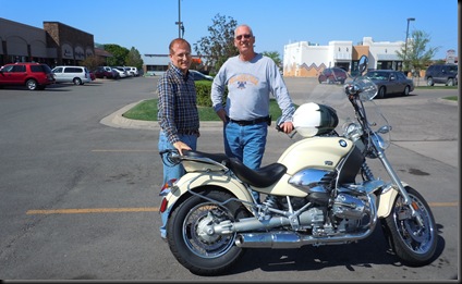 Joe & I with Joe's 2001 BMW R1200; Wichita, KS