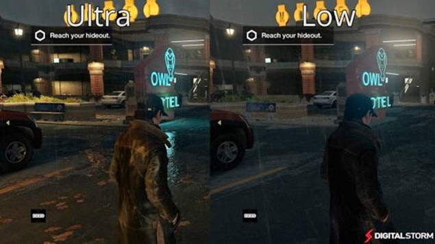 watch dogs pc high low comparison 01