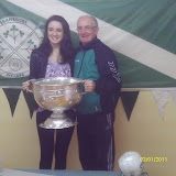 Ciara Shanahan with her father Liam, our club chairman