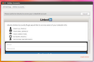 LinkedIn in Friends su Ubuntu 13.10