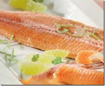 Filetti di trota salmonata alle zucchine 