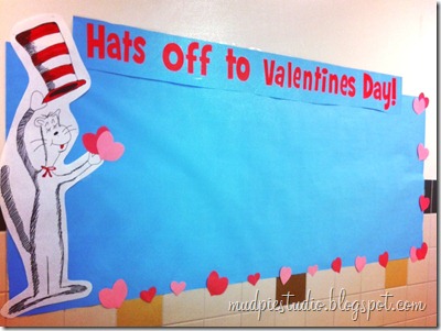 Dr. Seuss Valentine Bulletin Board #school #class #valentines #reading