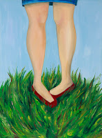 Wore Her Best Shoes and the Party's in the Woods, oil on canvas, 30x40