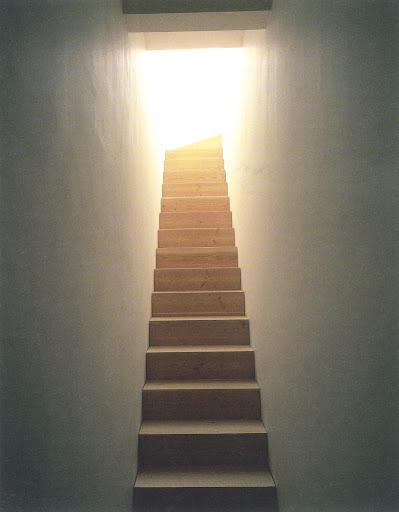 Another beautiful stairway. Stair, Pawson House (1995), John Pawson, London, England, July 1996. Another beautiful stairway. Stair, Pawson House (1995), John Pawson, London, England, July 1996.