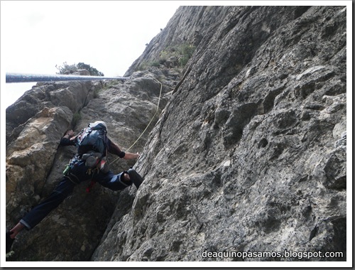 Via Gali-Molero 500m 6b  Ae (V  A1 Oblig) (Roca Regina, Terradets) (Isra) 9862