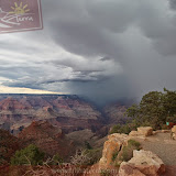 Fim de tarde e chuva chegando - Grand Canyon - AZ