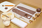 She used these tools to create some of the edible flowers.