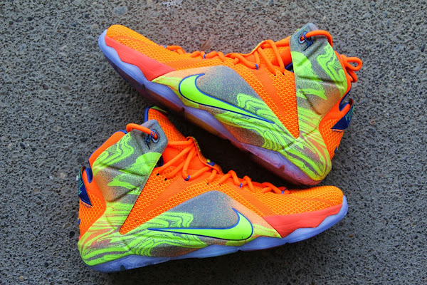 A Detailed Look at the Orange  Volt Nike LeBron 12 8220Nerf8221