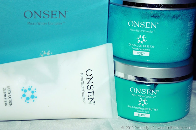 Onsen Secret Best body lotion, body exfoliator and corrective mask