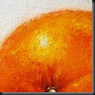 Orange. Canvas panel 6x6