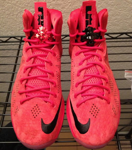 Nike LeBron X EXT 8220Red Suede8221 8211 New Pics amp Video Review
