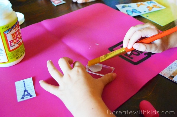 Painting on the Mod Podge
