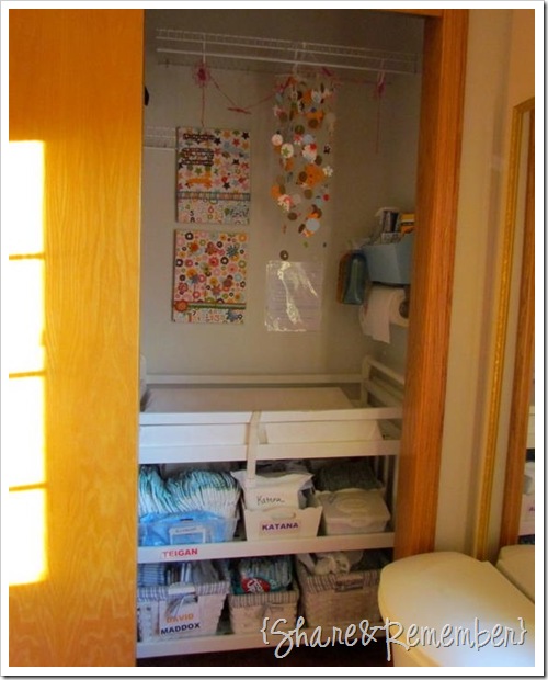 Changing area for family day care