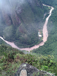 2500 feet straight down to the Urubamba River