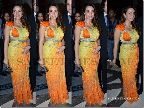 Nataha_Khan_Dual_Color_Saree