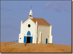 Church on a hill.