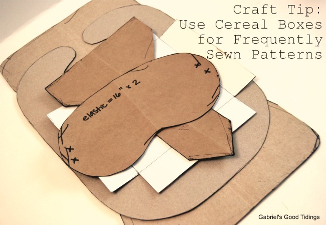 cereal boxes for patterns