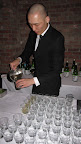 A mixologist from En Japanese Brasserie serves Homemade Ginger Ale with Rice Shochu (hakutake shiro, homemade ginger syrup, lime and club soda).