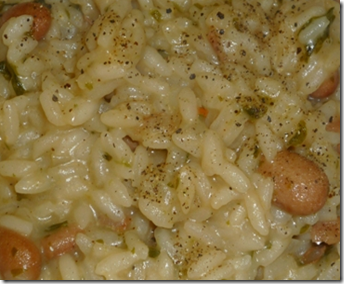 Risotto con fagioli borlotti  