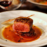 Filet de canard gras et navet dorange.