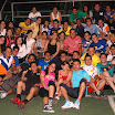 El líder Jimmy Jairala con todos los participantes en el encuentro de camaradería e integración