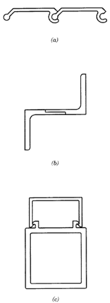 Examples of extruded interlocks