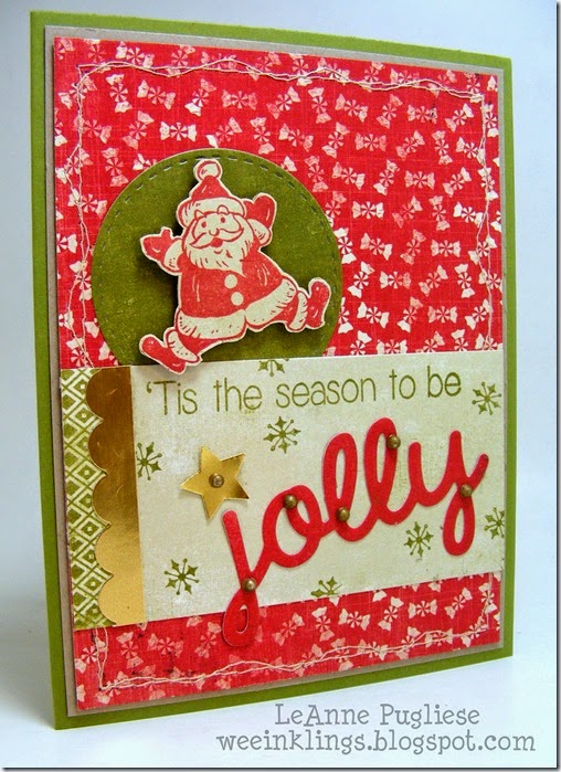 LeAnne Pugliese WeeInklings Merry Monday 105 Jolly Christmas Stampin