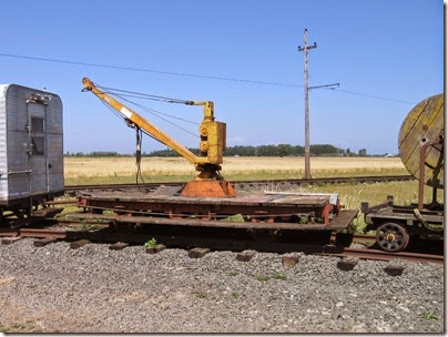 IMG_4994 PGE Flume Train Derrick Car at Antique Powerland in Brooks, Oregon on July 31, 2010