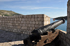 Cannon through the city wall