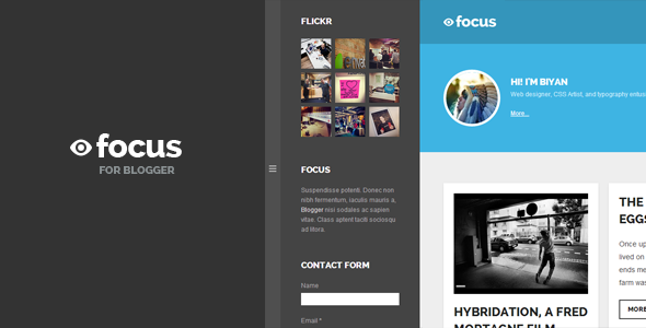 Focus: Grid-based Responsive Blogger Template - Blogger Blogging