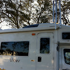 Hung the wind chimes at Blazing Star RV