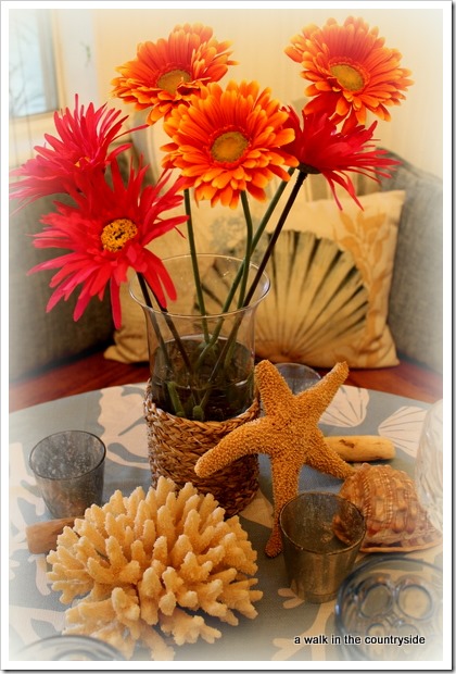 sea shell centerpiece