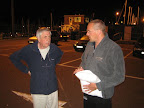 Treffpunkt mit dem CS&PF Observer dem Bob Dienstag 1:00 AM vor der Dover Marina. - Metting with the observer Bob tuesday, 1:00 AM in front of the Dover Marine Office.