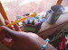 A final touch: toothbrushes. OVCs brush their teeth daily at the NCPs.