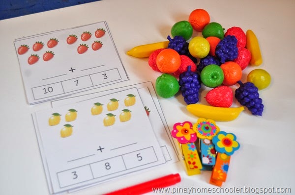 Fruits and Vegetables Unit Pack (FREE Addition and Subtraction Cards)