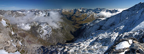 Panorámica del valle d´Ossoue desde el Petit Vignemale