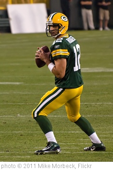 'Aaron Rodgers' photo (c) 2011, Mike Morbeck - license: http://creativecommons.org/licenses/by-sa/2.0/