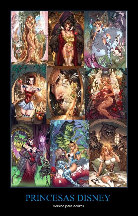 Princesas disney para adultos Princesas disney para adultos
