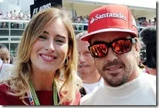 Maria Elena Boschi con Fernando Alonso