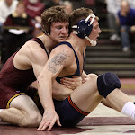 184: #5 Kevin Steinhaus (Minnesota) dec #12 Tony Dallago (Illinois) 10-3. Photo by Mark Beshey.