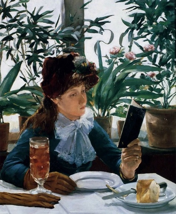 La Lecture Au Cafe, 1863, Alexandre-Auguste Hannotiau La Lecture Au Cafe, 1863, Alexandre-Auguste Hannotiau