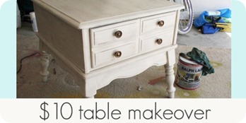 $10  table makeover