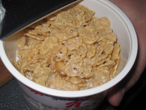 Steve chose the Special K, the cereal closest to Corn Flakes, which is his favorite.