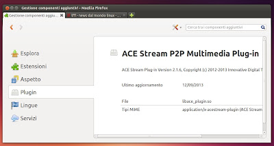 ACE Stream plugin browser Firefox