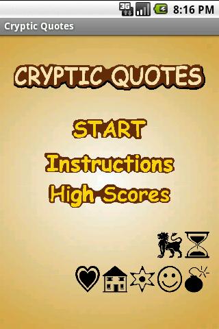 Cryptic Quotes Game