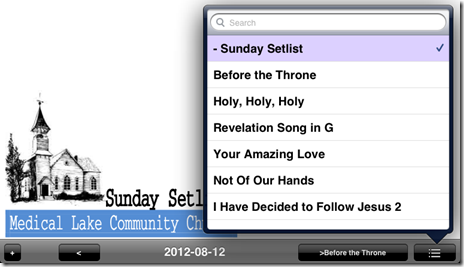 setlist 2012-08-12 unrealBook