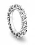 An eternity band is eternally chic. A. Link's platinum 