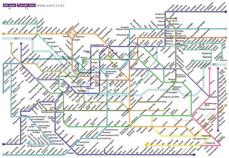 seoul metro map (eng)