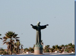6959 Texas, South Padre Island - Osprey Cruises - Sea Life Safari  -  tip of the island - statue of Christ, El Cristo de los Pescadores